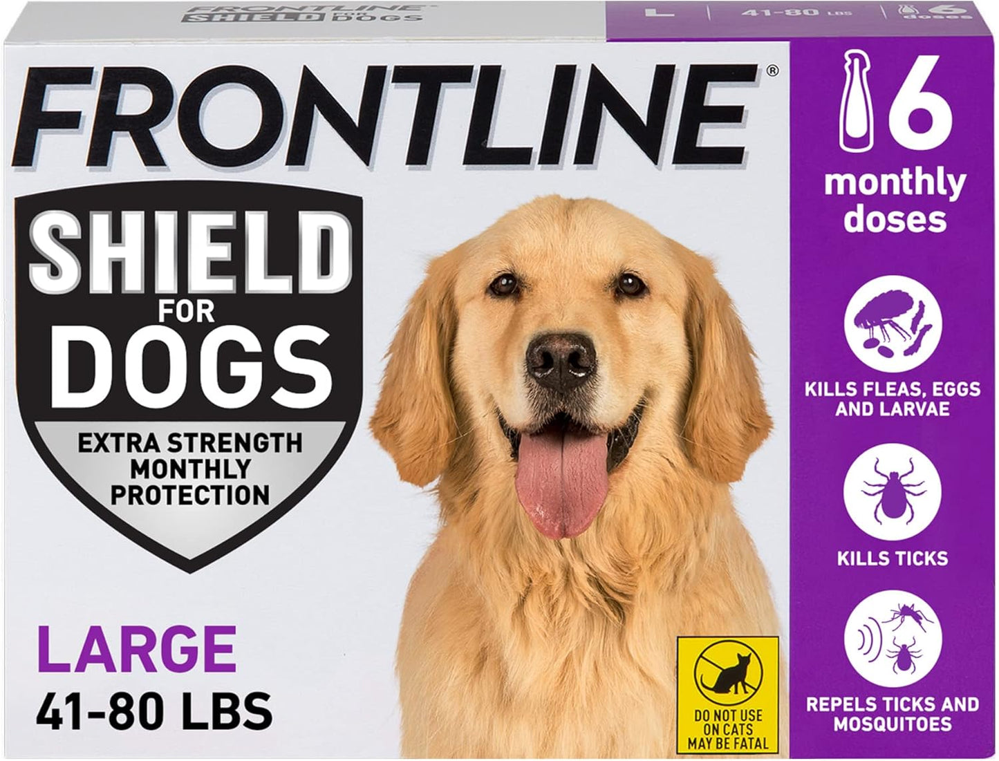FRONTLINE Shield Flea & Tick Treatment for Large Dogs 41-80 lbs