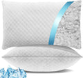 Shredded Memory Foam Pillows Queen Set of 2 - Cooling, Adjustable
