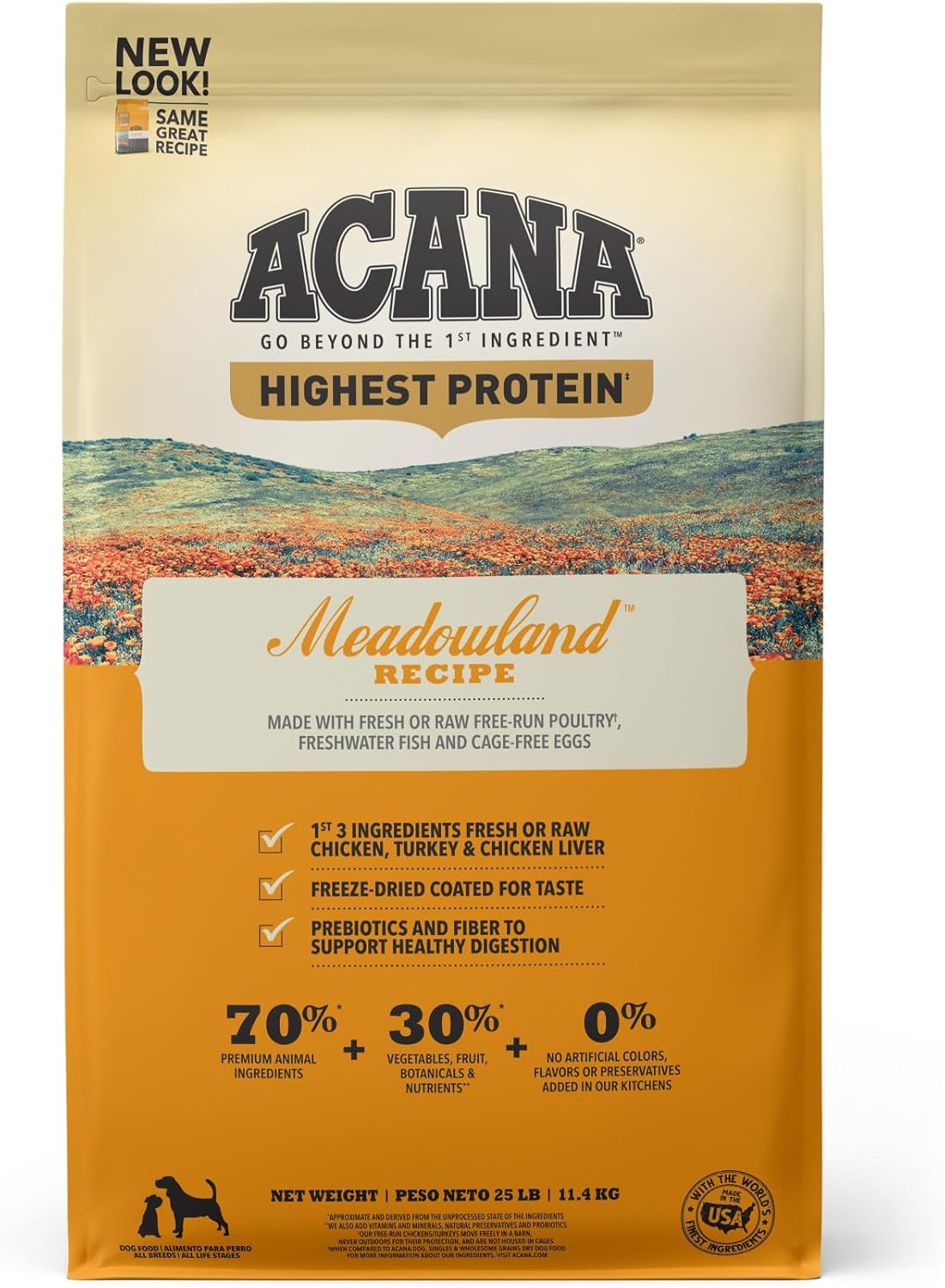 ACANA Highest Protein Grain Free Dry Dog Food for Healthy Pets