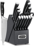 Cuisinart 15-Piece Knife Set in Black/Black - Forged High-Carbon