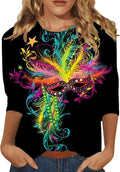 Mardi Gras Women's Plus Size Party Top - Festive Carnival Style!