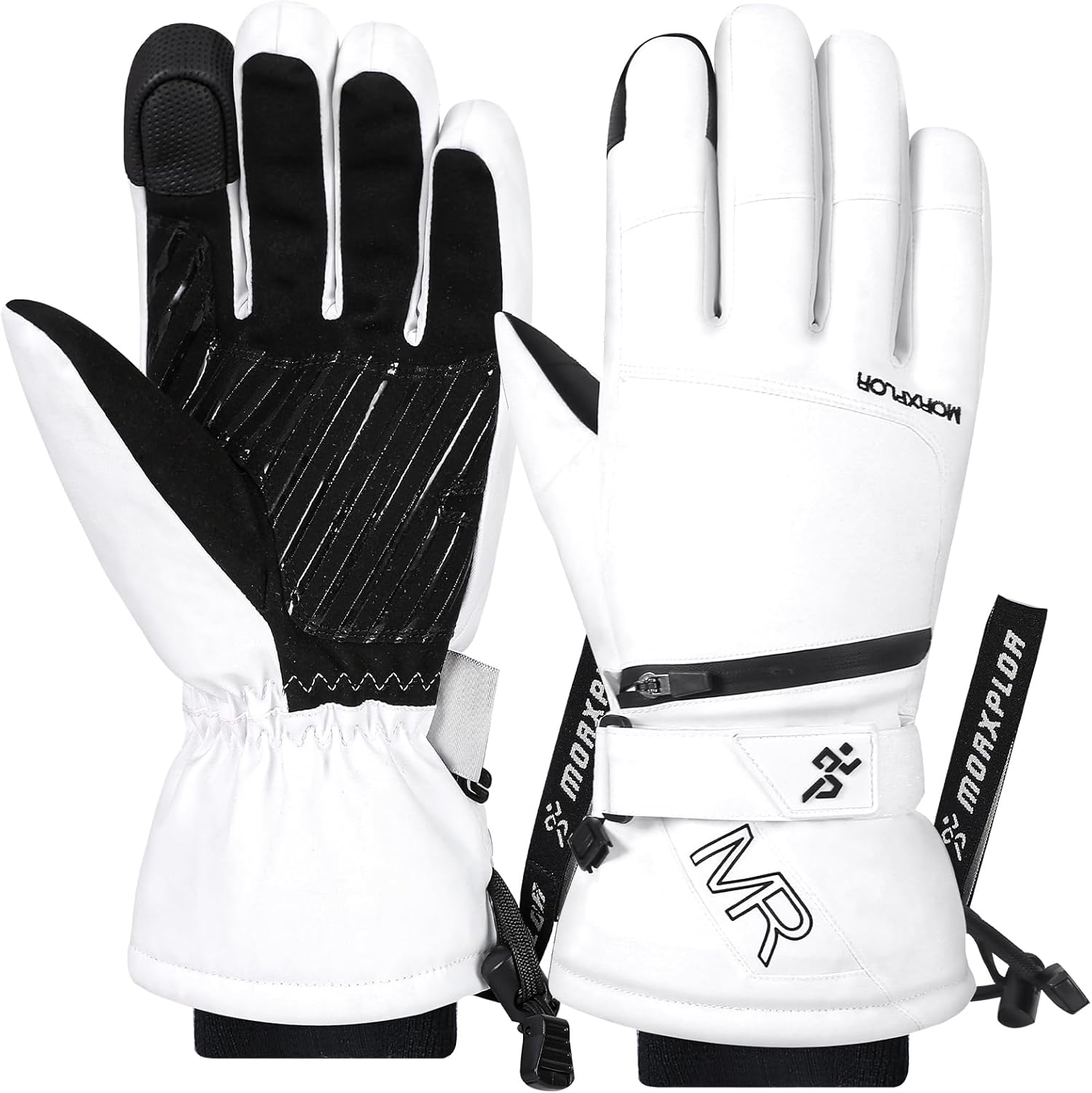 Touchscreen Ski Snow Gloves, Insulated Warmth by MORXPLOR