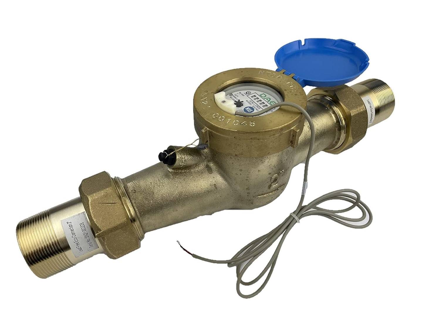 DAE MJ-200n 2in NTEP NSF61 Non Lead Water Meter with Couplings