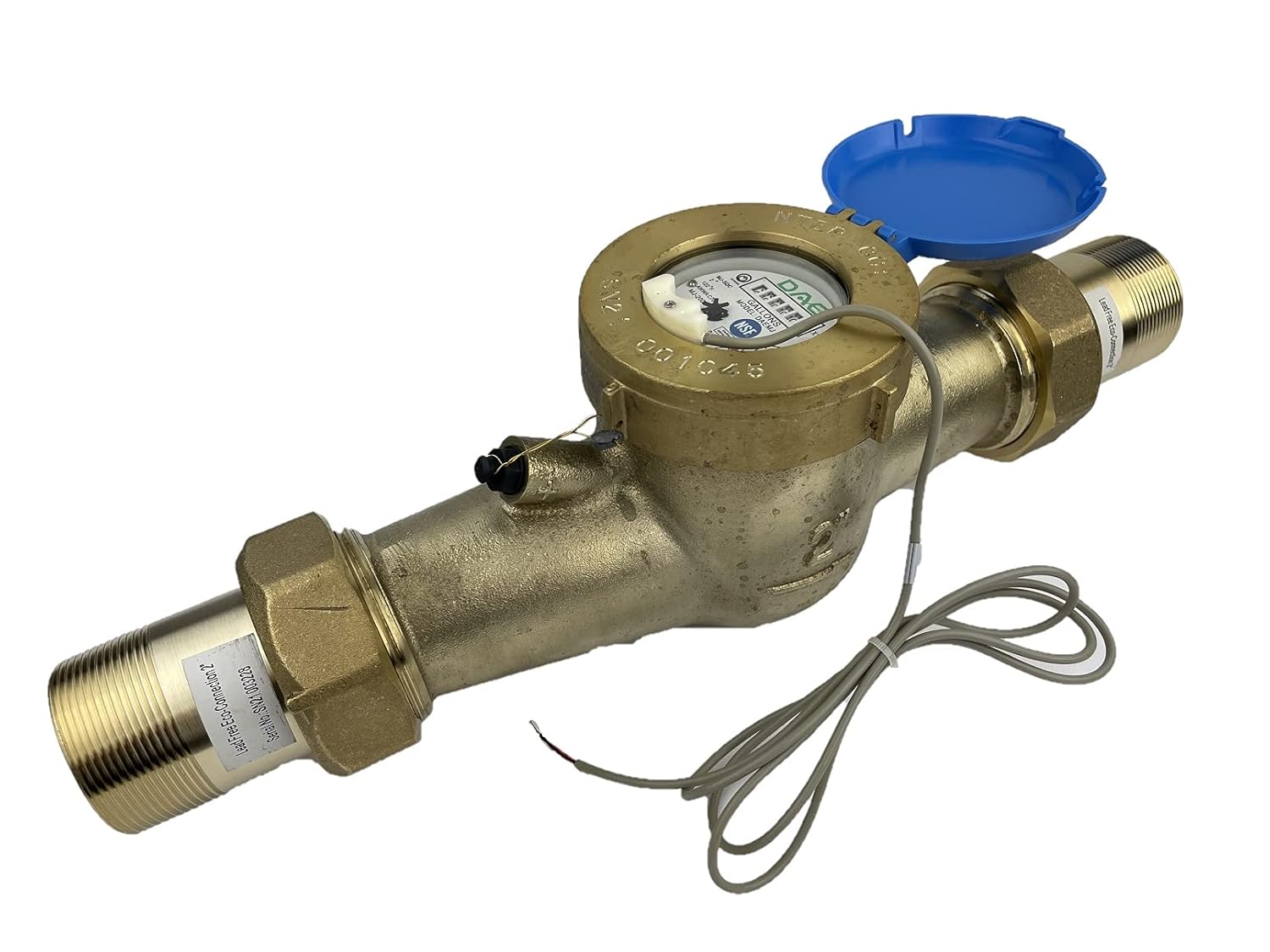 DAE MJ-200n 2in NTEP NSF61 Non Lead Water Meter with Couplings