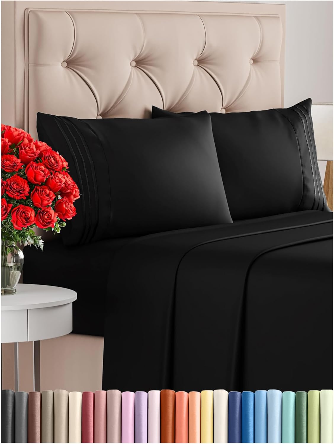 Full Size 4 Piece Sheet Set - Comfy Breathable & Cooling Sheets