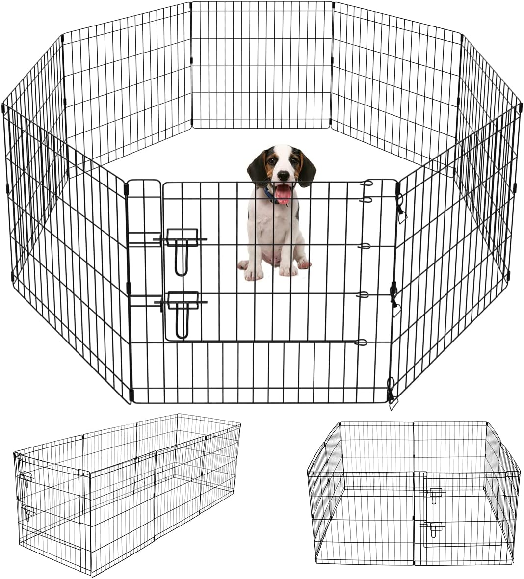 Artmeer Pet Playpen for Dogs - Foldable 8 Panel Exercise Pen