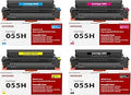 INFITONER 055H Toner Cartridge Set for Canon Printers