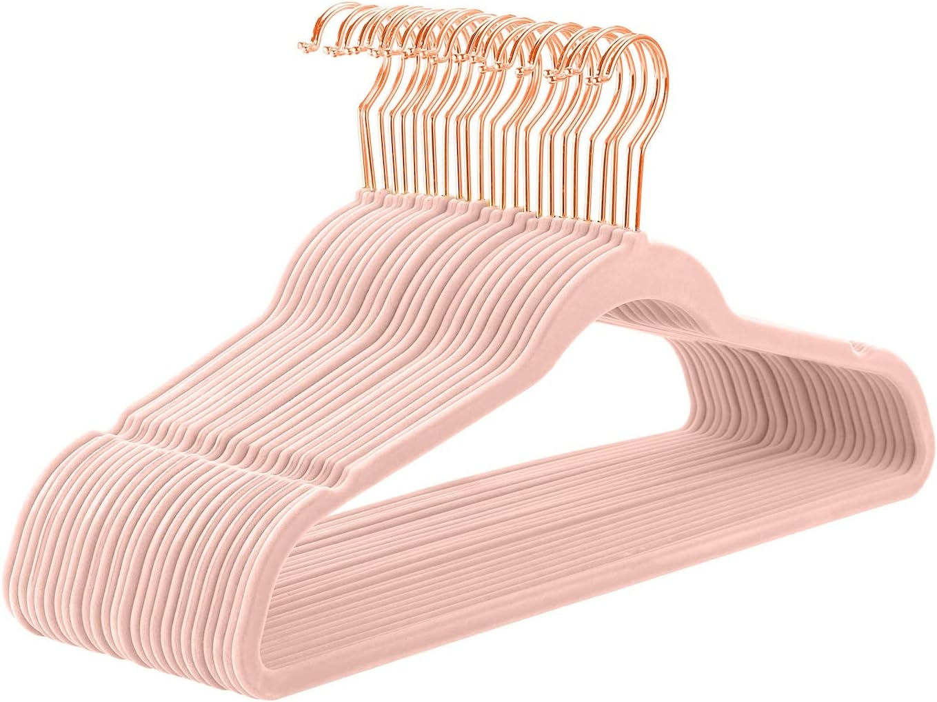 MIZGI Premium Velvet Hangers - Non Slip Space Saving Hangers