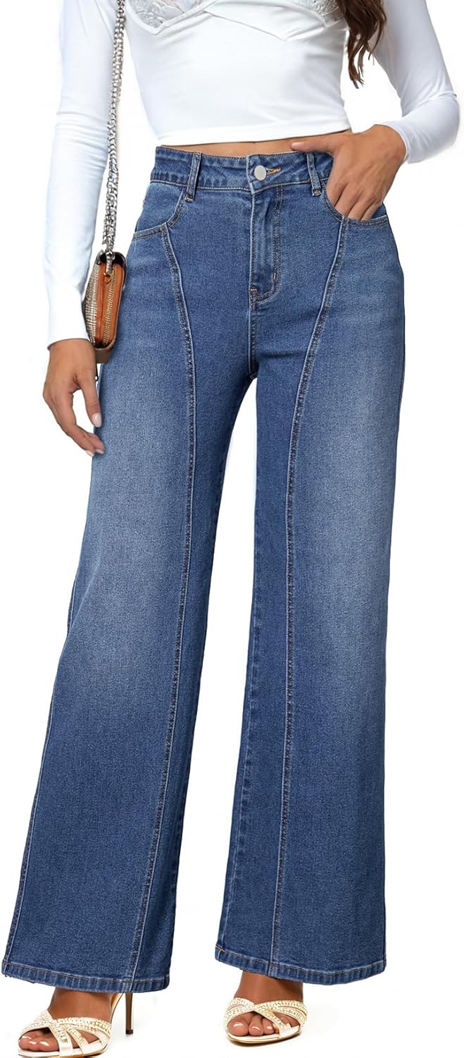 Dokotoo Womens High Rise Baggy Jeans for Casual Trendy Style
