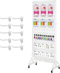 Pegboard Display Stand 2.5ftx 6ft Metal Pegboard with T-Base