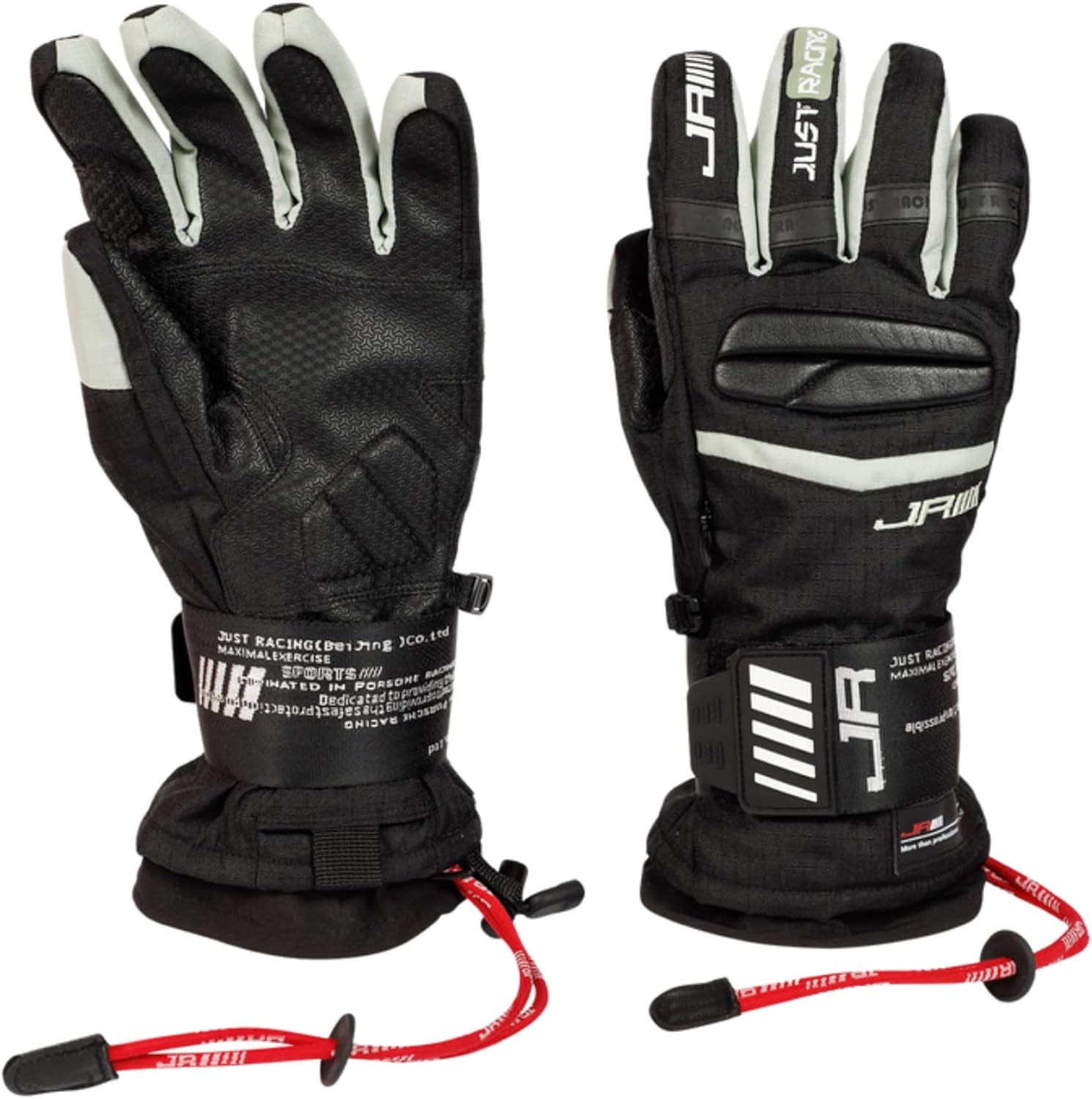 JRZHX Waterproof Ski Gloves w/ Quadruple Protection