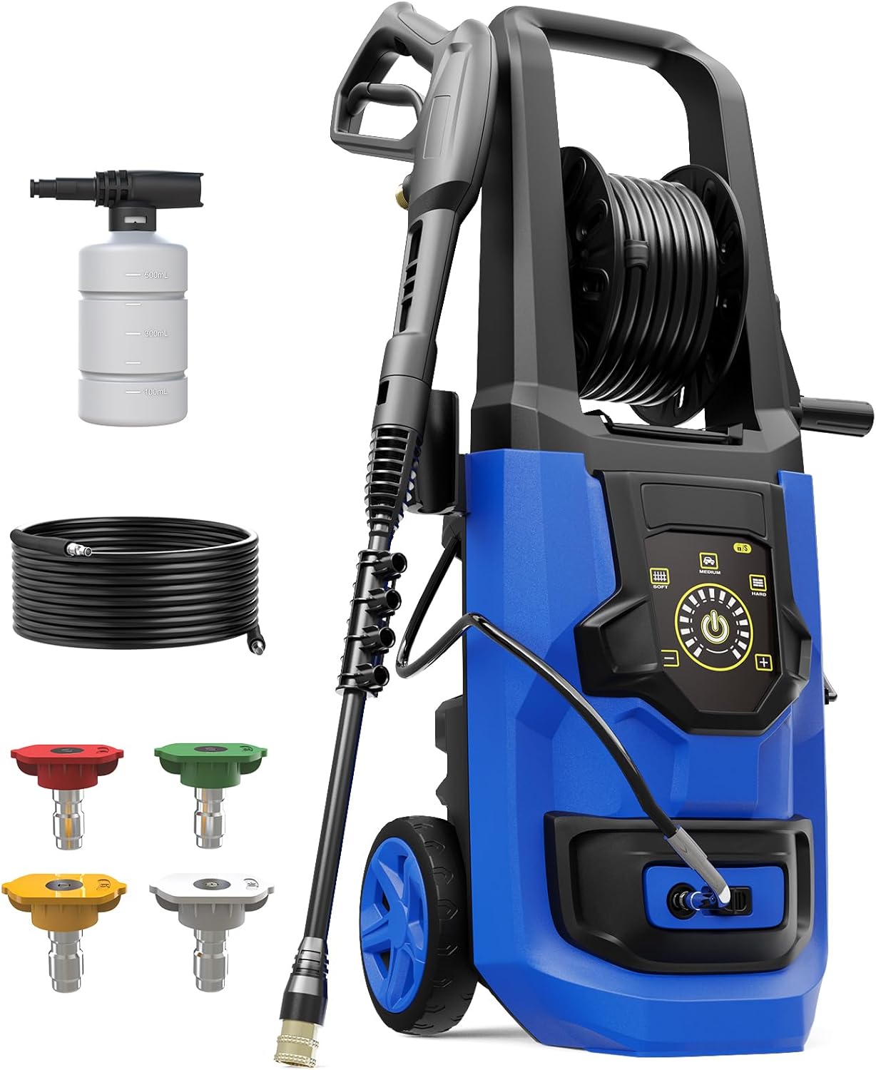 DGIVOVO Pressure Washer: 5000 PSI Touch Screen Power, 4 Nozzles