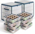 Hearth & Harbor Ornament Storage Box Holds 64 Christmas Decorations