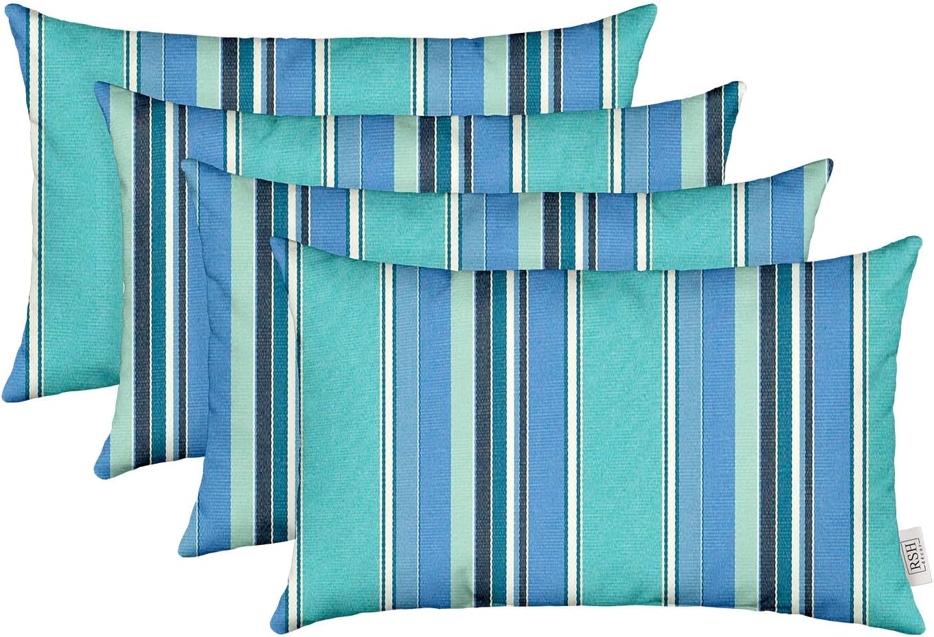 Sunbrella Jumbo Lumbar Throw Pillows Set of 4 for Indoor Outdoor