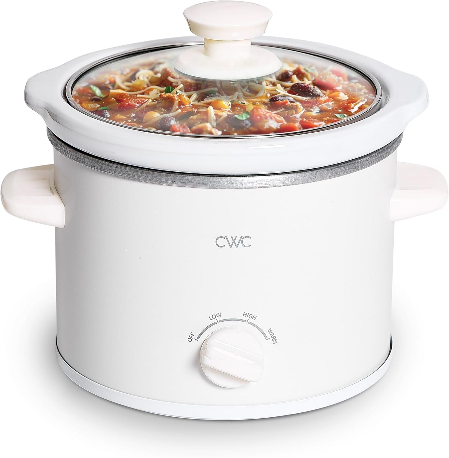 2QT Mini Electric Round Slow Cooker for Easy Meal Prep