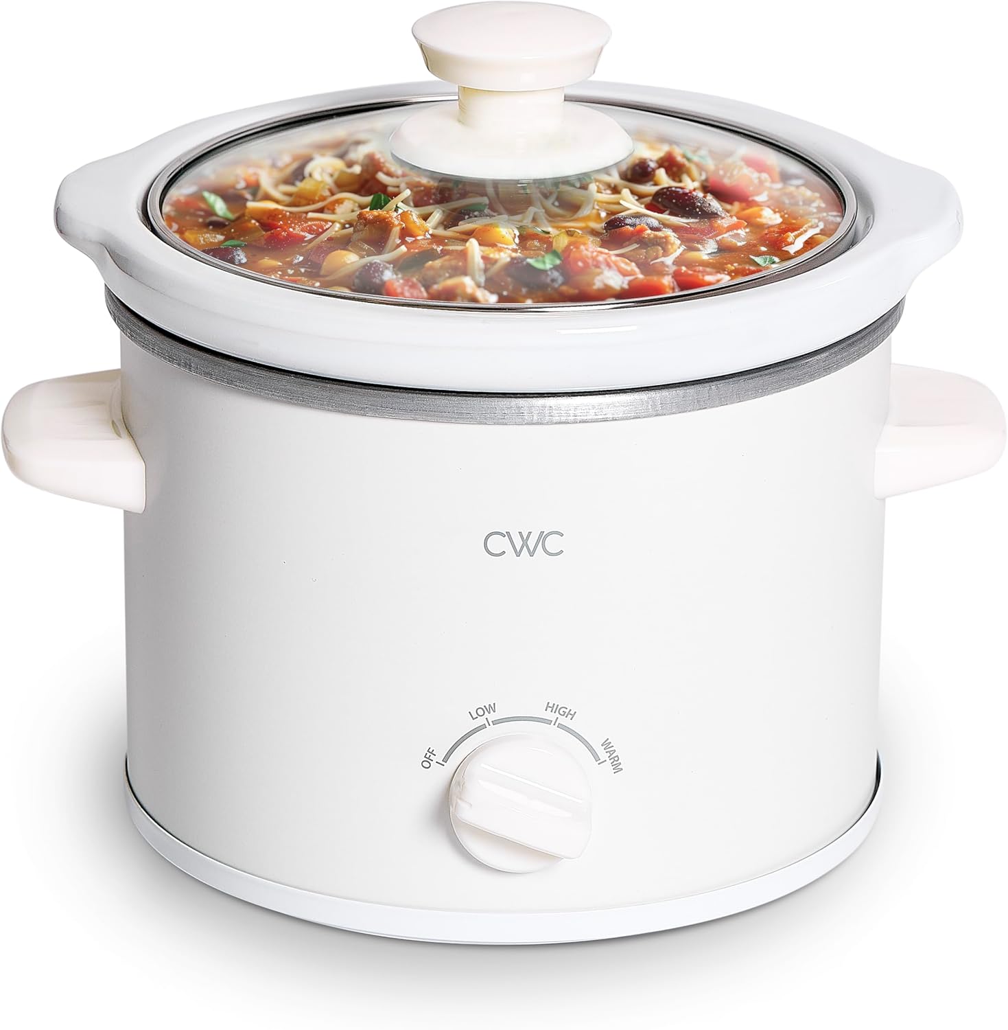 2QT Mini Electric Round Slow Cooker for Easy Meal Prep
