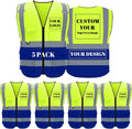 Class 2 Custom Safety Vest with Logo - 360 Reflective Visibility