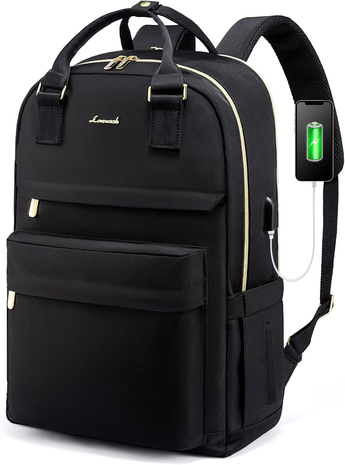 LOVEVOOK Laptop Backpack for Women with USB Port and Style