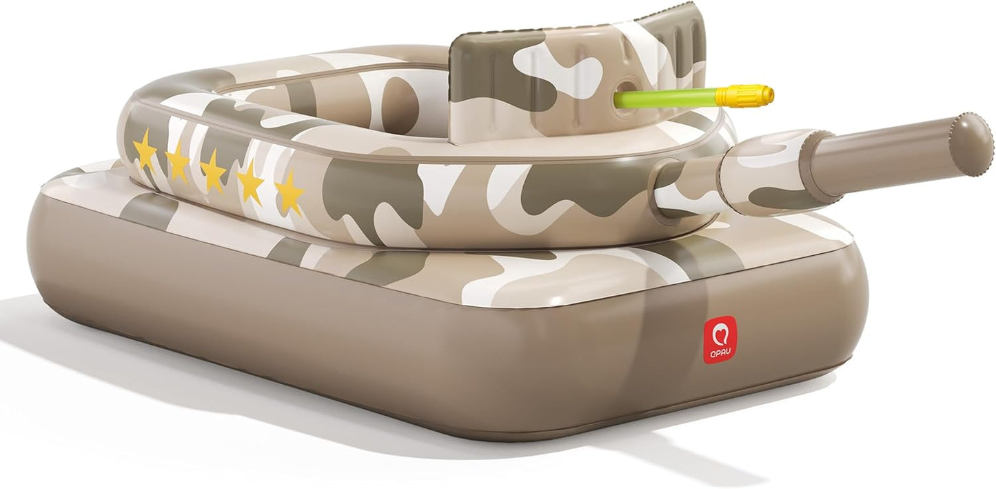 QPAU Inflatable Tank Pool Float for Ultimate Water Fun