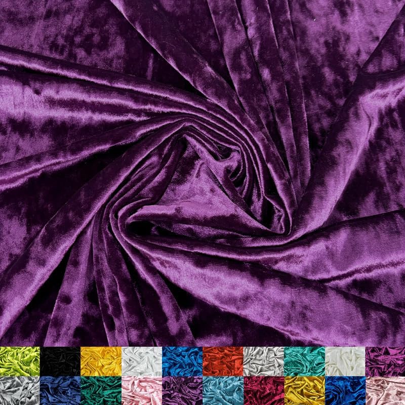 Crushed Velvet Fabric by Ice Fabrics - Soft & Versatile Use