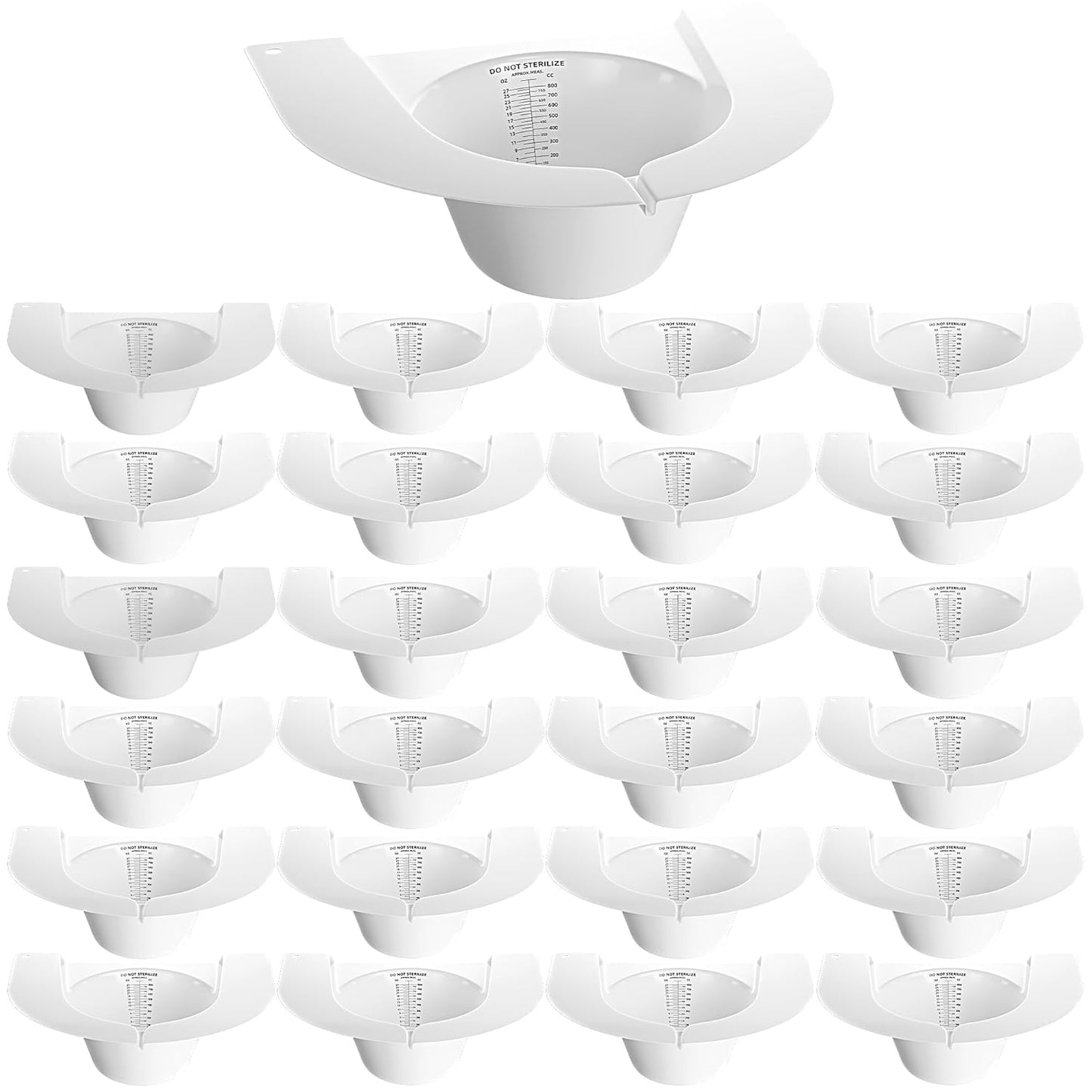 Universal Toilet Hats for Urine Collection - 25 Pack of 27oz Hats