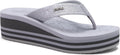 Womens Platform Wedge Flip Flops with Arch Support - Summer Flatforms