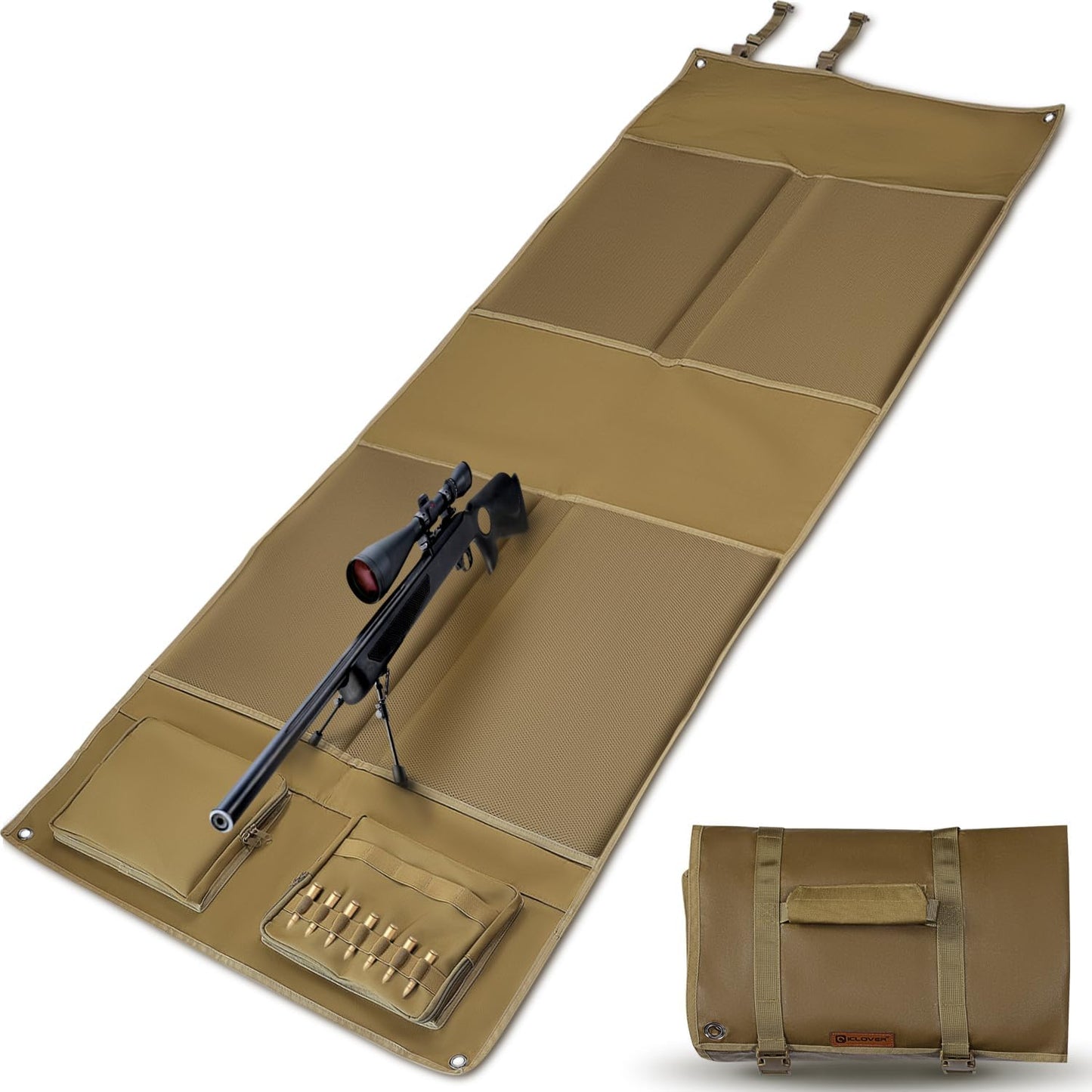 Extra Large Waterproof Shooting Mat with Elbow Wings for Comfort