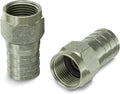 Coaxial Crimp Connector for RG6 Coax Cable - Weatherproof Pack of 100