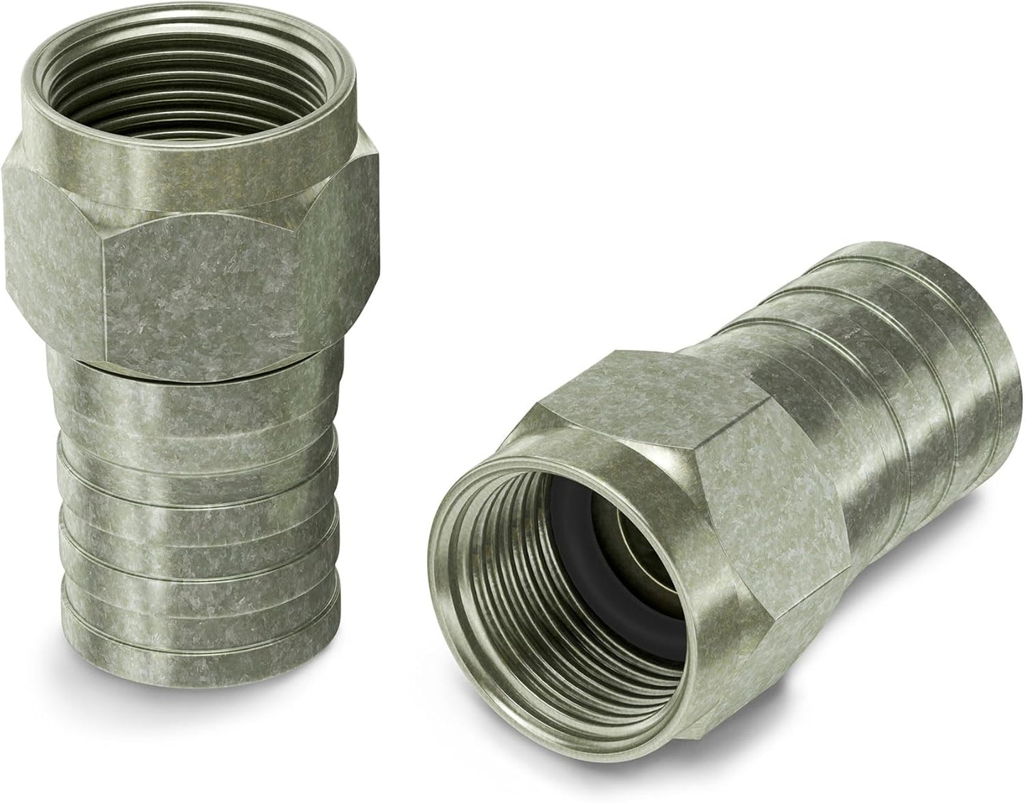 Coaxial Crimp Connector for RG6 Cable - Pack of 100 Connectors