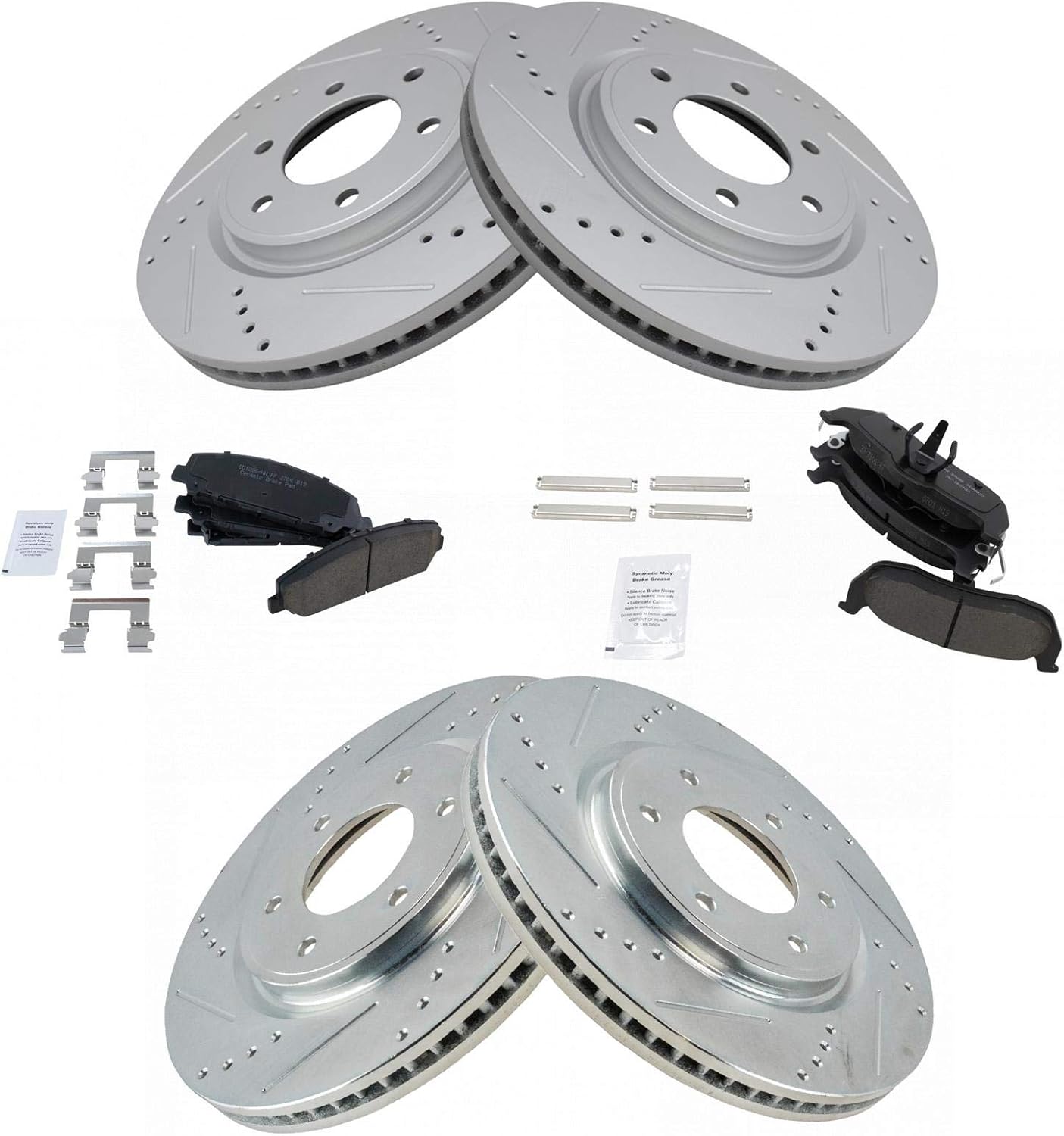 TRQ Performance Brake Pad & Rotor Kit for INFINITI QX56 & Armada