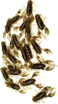 1 in Micro Craw Scented Finesse Drop Shot Crappie Jig Set - 20 Pack