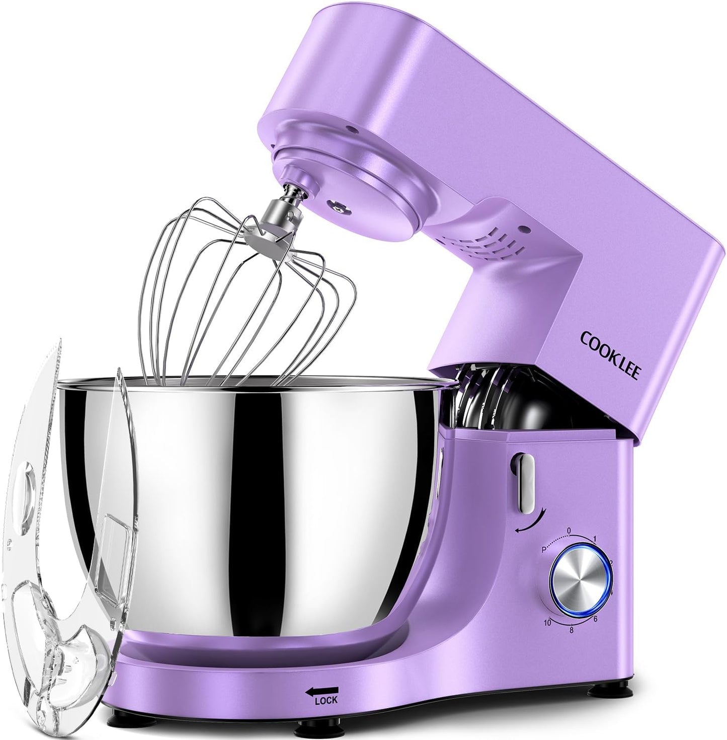 COOKLEE Stand Mixer with 9.5 Qt Capacity for Home Cooks
