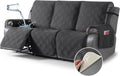 3 Seater Charcoal Gray Recliner Sofa Cover - Waterproof Protector