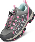 Boys Girls Hiking Shoes Waterproof Trail Sneakers - Lightweight Grip