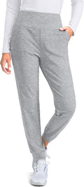 Women's High Waisted Fleece Lined Joggers - Warm Water Resistant Pants