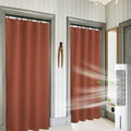 RYB HOME Orange Window Curtains 84 in Length - Energy Efficient Panels
