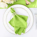 Cloth Napkins Set of 100 17x17 in Lime Green Violet - Reusable Dinner