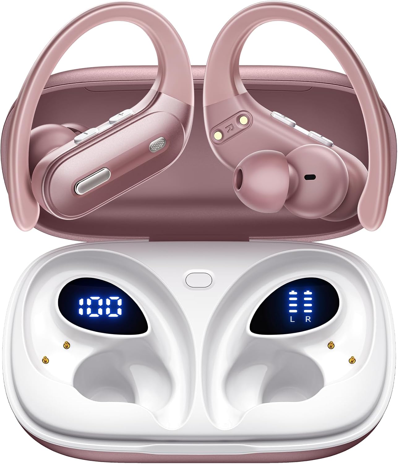 Wireless Earbuds Bluetooth 5.3 with 90 Hours Playtime & Charging