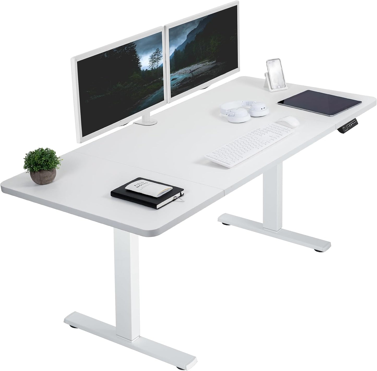 VIVO Electric Standing Desk with Memory Height Adjustment Features