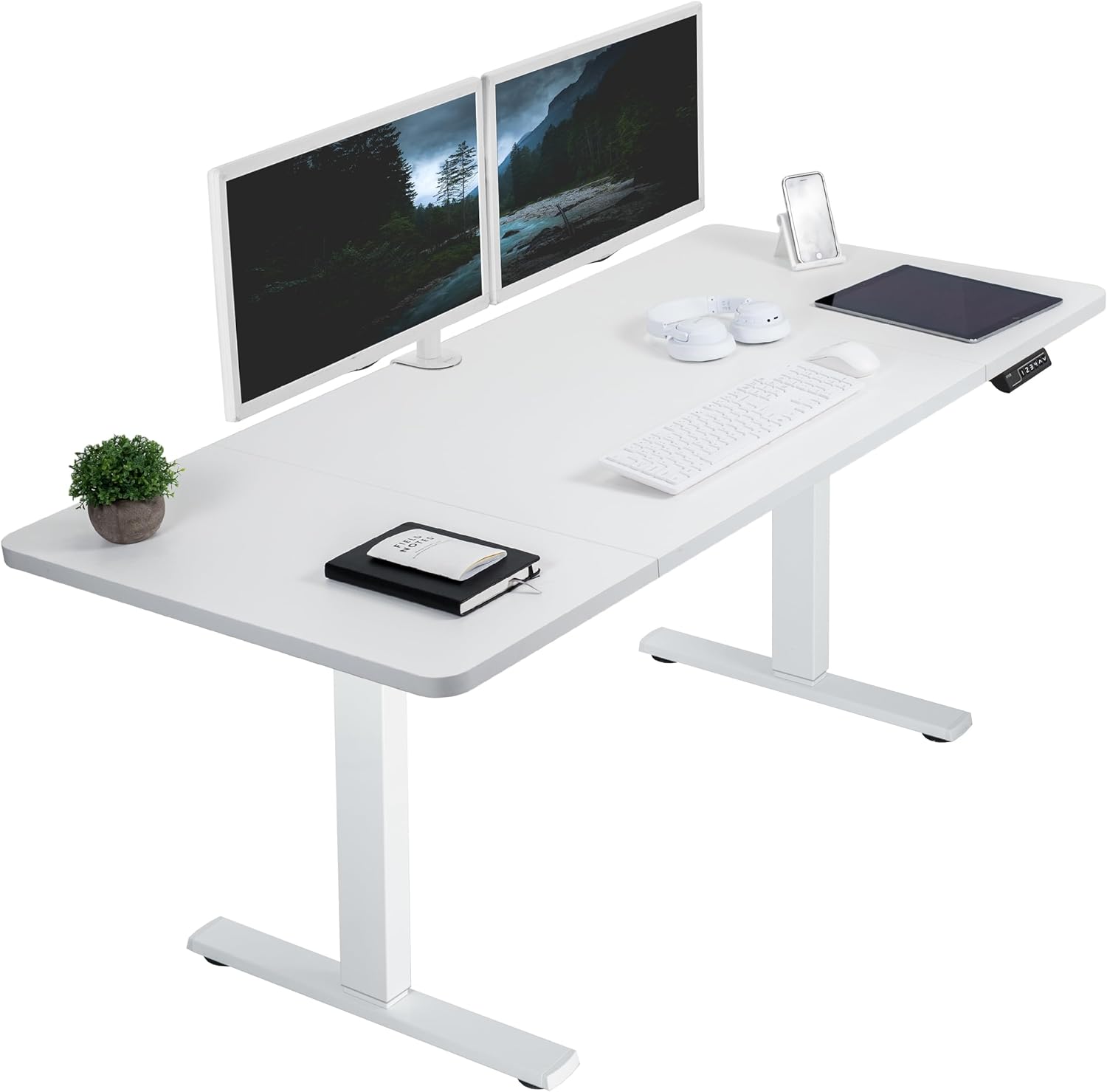 VIVO Electric Standing Desk with Memory Height Adjustment Features