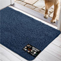 48x30 Navy Blue Dog Doormat - Soak Stopper Absorbent Mat