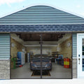 Garage Door Screen 14x8 ft Magnetic Retractable Screen Door - Keeps