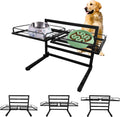 Elevated Dog Bowl Stand Adjustable Holder with 3 Heights - Stable Pet