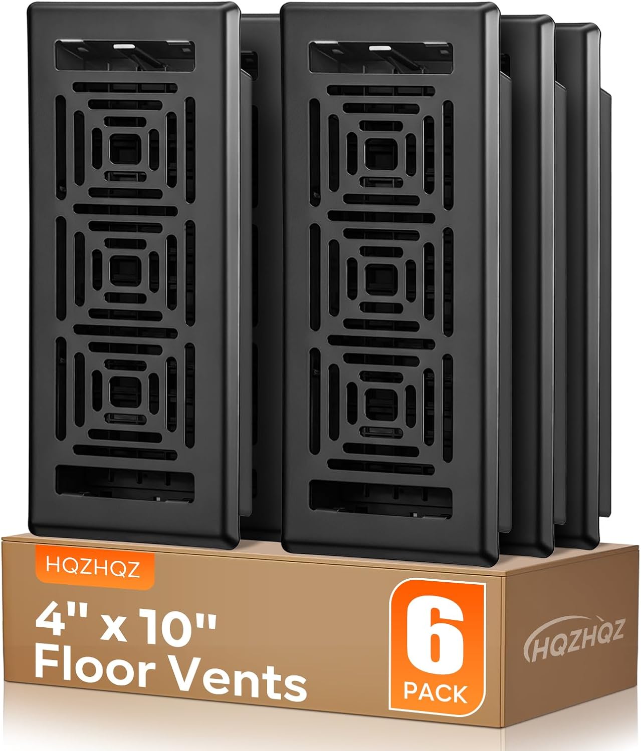 Floor Register 4x10 Heavy Duty Steel Vent Covers for Home Use