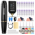 Wormhole Wireless Tattoo Kit with LED Display - Portable Tattoo Gun