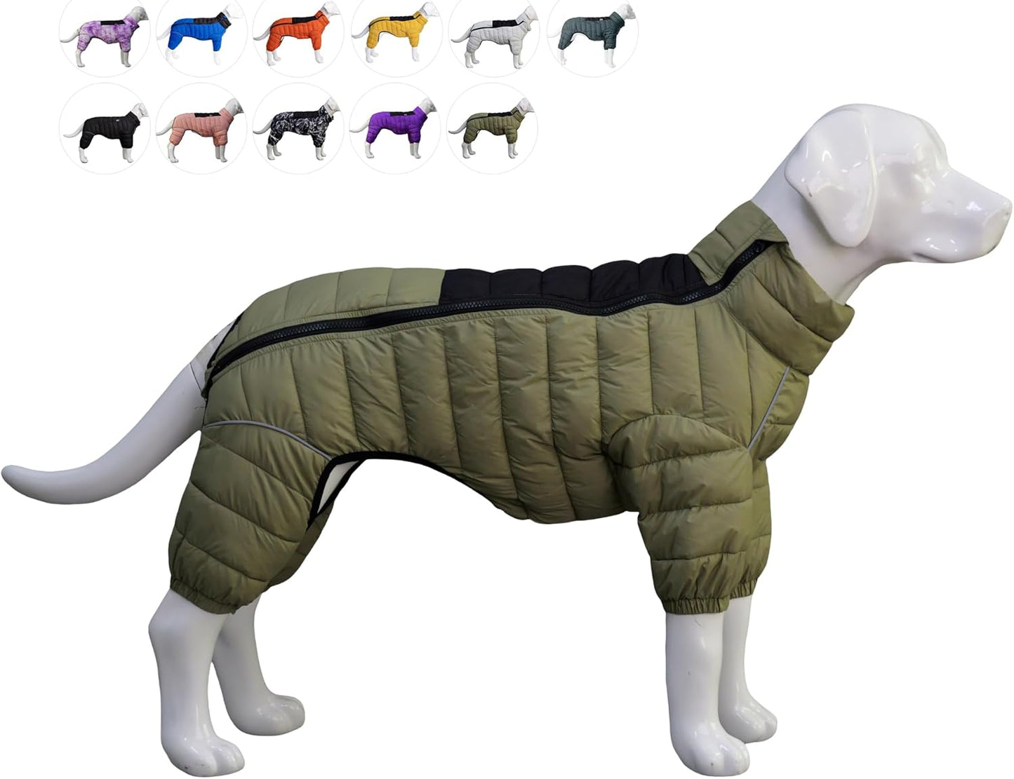 Lovelonglong Dog Coat - Waterproof Windproof Reflective Jacket