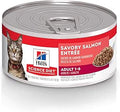 Hill's Science Diet Wet Cat Food Savory Salmon - Adult, 24 Pack