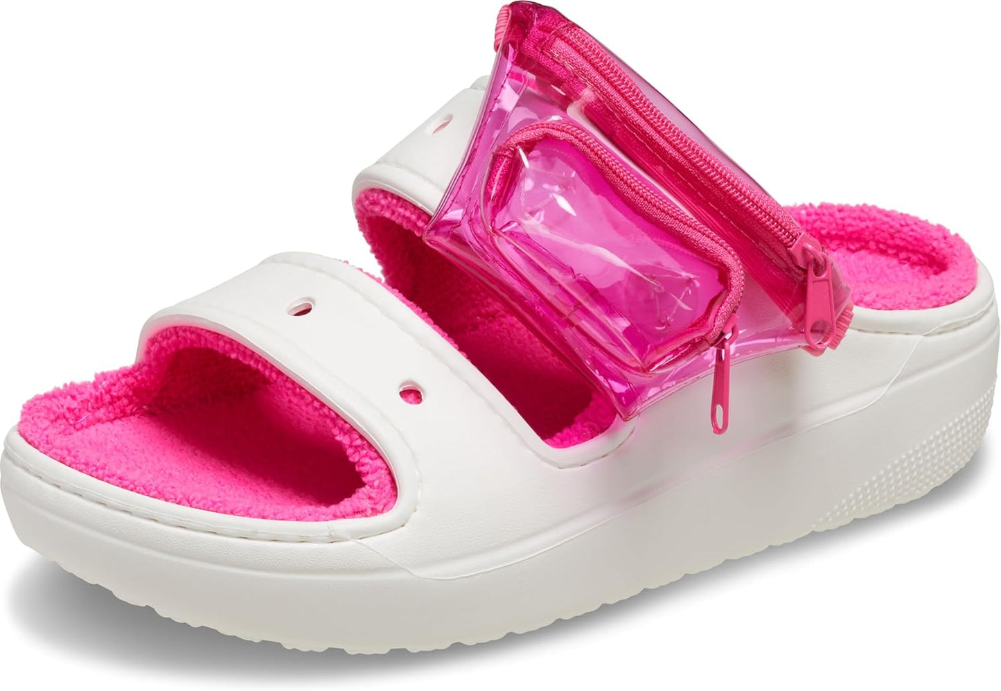 Crocs Unisex-Adult Classic Cozzzy Towel Sandals for Comfort