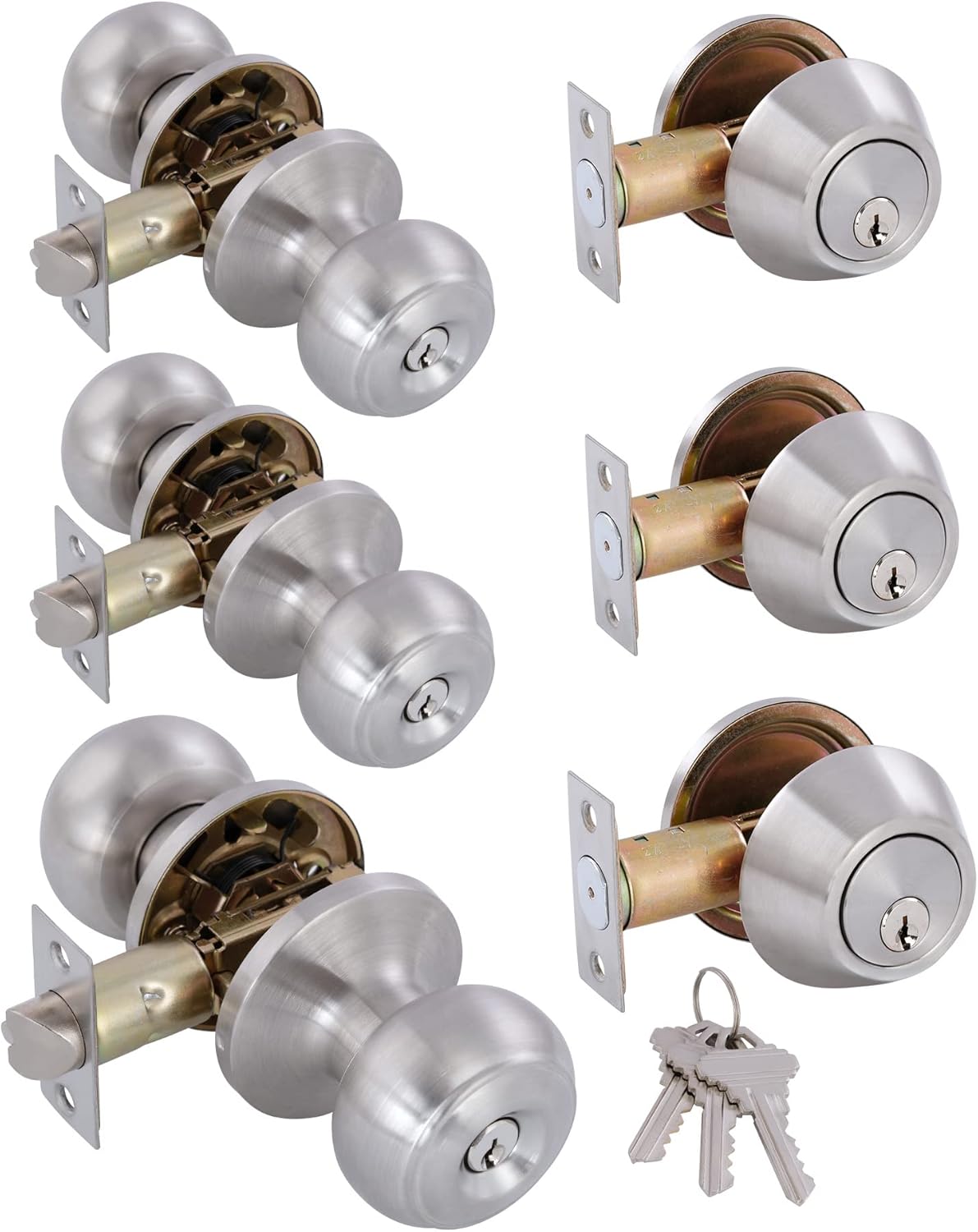 All Keyed Identical Deadbolt Lock Combo Set for Security Needs