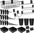 28 Pieces Slatwall Accessories Organizer Kit - Flexible Garage Storage
